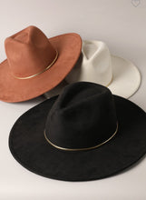 Load image into Gallery viewer, Suede Fedora Hat
